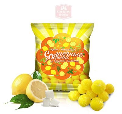 Dragee "Sunny Placers" with Lemon Flavor (200 gr, 500 gr, 1000 gr)